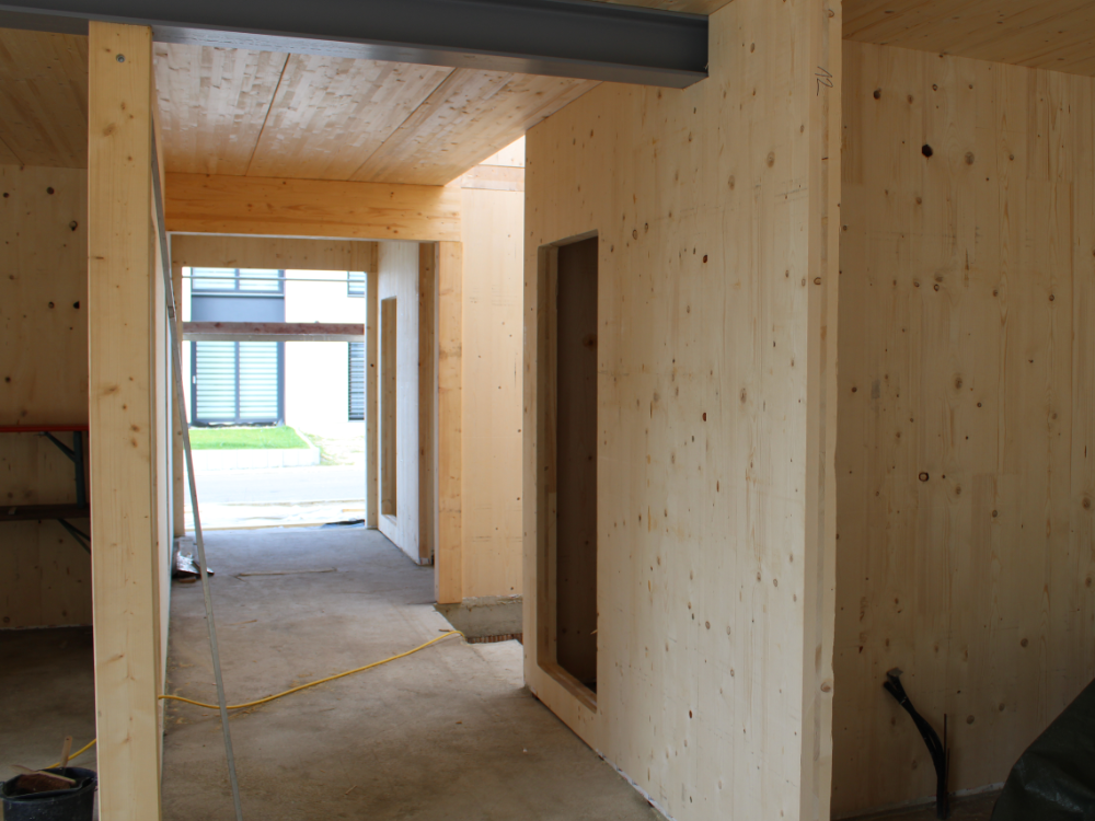 Massivholzhaus Erdgeschoss Innen